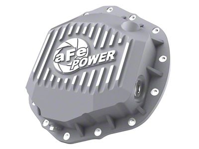 AFE Street Series Rear Differential Cover with Machined Fins; Raw; AAM 11.5/11.8/12.0-14 (19-23 RAM 3500)