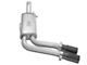 AFE Rebel Series 3 to 2.50-Inch Dual Exhaust System with Black Tips; Middle Side Exit (09-13 4.3L Silverado 1500)