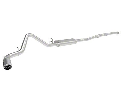 AFE Apollo GT Series Single Exhaust System with Polished Tip; Side Exit (19-24 2.7L Sierra 1500)