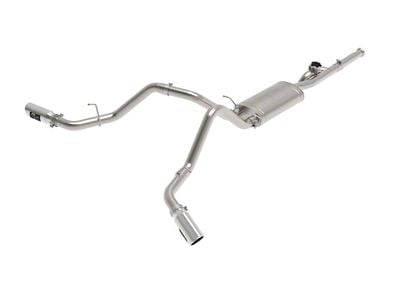 AFE Gemini XV 3-Inch Dual Exhaust System with Polished Tips; Side Exit (09-18 5.3L Sierra 1500)