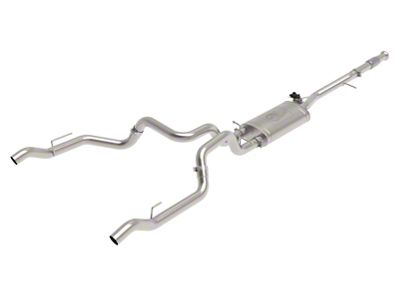 AFE Gemini XV 3-Inch Dual Exhaust System; Rear Exit (19-24 5.3L Sierra 1500 w/ Factory Dual Exhaust)