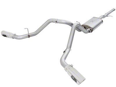 AFE MACH Force-XP Dual Exhaust System with Polished Tips; Side Exit (09-18 5.3L Sierra 1500)