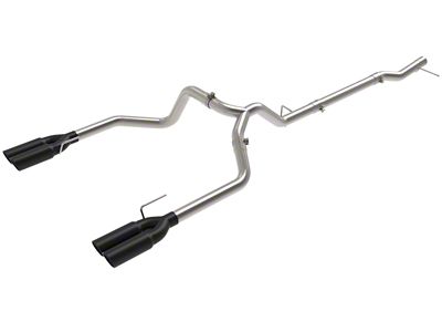 AFE Vulcan Series 3-Inch DPF-Back Dual Exhaust System with Black Tips; Rear Exit (23-24 3.0L Duramax Sierra 1500)