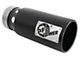 AFE SATURN 4S 409 Stainless Steel Exhaust Tip; 5-Inch; Black (Fits 4-Inch Tailpipe)