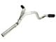 AFE Large Bore-HD 4-Inch DPF-Back Dual Exhaust System with Black Tips; Side Exit (11-16 6.6L Duramax Sierra 2500 HD)