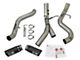 AFE Large Bore-HD 4-Inch DPF-Back Dual Exhaust System with Black Tips; Side Exit (17-19 6.6L Duramax Sierra 2500 HD)