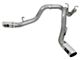 AFE Large Bore-HD 4-Inch DPF-Back Dual Exhaust System with Polished Tips; Side Exit (17-19 6.6L Duramax Sierra 2500 HD)