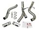 AFE Large Bore-HD 4-Inch DPF-Back Dual Exhaust System with Polished Tips; Side Exit (17-19 6.6L Duramax Sierra 2500 HD)