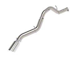 AFE Large Bore-HD 5-Inch DPF-Back Single Exhaust System with Polished Tip; Side Exit (24-25 6.6L Duramax Sierra 2500 HD)