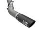 AFE Large Bore-HD 5-Inch DPF-Back Single Exhaust System with Black Tip; Side Exit (2016 6.6L Duramax Sierra 2500 HD)