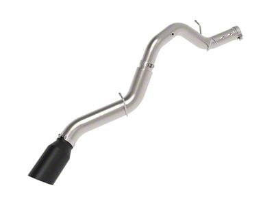 AFE Large Bore-HD 5-Inch DPF-Back Single Exhaust System with Black Tip; Side Exit (24-25 6.6L Duramax Sierra 2500 HD)