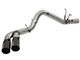 AFE Rebel XD Series 4-Inch DPF-Back Single Exhaust System with Black Tips; Side Exit (17-19 6.6L Duramax Sierra 2500 HD)