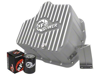 AFE Street Series Extra Deep Engine Oil Pan with Machined Fins; Raw (07-10 6.6L Duramax Sierra 2500 HD)