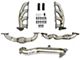 AFE Twisted Steel Shorty Headers with Up-Pipes and Down-Pipe; 4-Bolt Flange (15.5-16 6.6L Duramax Sierra 2500 HD)