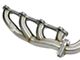 AFE Twisted Steel Shorty Headers with Up-Pipes and Down-Pipe; 4-Bolt Flange (15.5-16 6.6L Duramax Sierra 2500 HD)