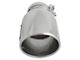 AFE MACH Force-XP 304 Stainless Steel Exhaust Tip; 6-Inch; Polished; Passenger Side (Fits 4-Inch Tailpipe)