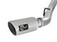 AFE Large Bore-HD 4-Inch DPF-Back Dual Exhaust System with Polished Tips; Side Exit (2016 6.6L Duramax Sierra 3500 HD)