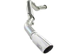 AFE Large Bore-HD 5-Inch DPF-Back Single Exhaust System with Polished Tip; Side Exit (07-10 6.6L Duramax Sierra 3500 HD)