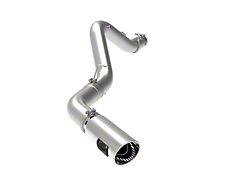 AFE Large Bore-HD 5-Inch DPF-Back Single Exhaust System with Polished Tip; Side Exit (20-25 6.6L Duramax Sierra 3500 HD)