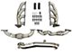 AFE Twisted Steel Shorty Headers with Up-Pipes and Down-Pipe; 4-Bolt Flange (11-15 6.6L Duramax Sierra 3500 HD)