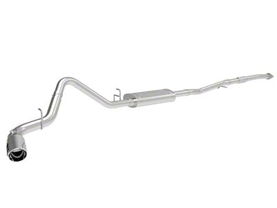 AFE Apollo GT Series Single Exhaust System with Polished Tip; Side Exit (19-24 2.7L Silverado 1500)