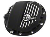 AFE Pro Series Rear Differential Cover with Machined Fins; Black; AAM 9.5/9.76 (14-25 Silverado 1500)