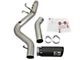 AFE Large Bore-HD 5-Inch DPF-Back Single Exhaust System with Black Tip; Side Exit (17-19 6.6L Duramax Silverado 2500 HD)