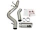 AFE Large Bore-HD 5-Inch DPF-Back Single Exhaust System with Polished Tip; Side Exit (17-19 6.6L Duramax Silverado 2500 HD)