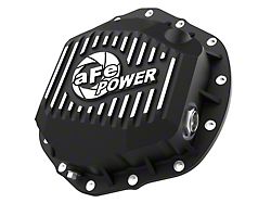 AFE Pro Series Rear Differential Cover with Machined Fins; Black (20-25 Silverado 2500 HD)