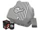 AFE Street Series Extra Deep Engine Oil Pan with Machined Fins; Raw (07-10 6.6L Duramax Silverado 2500 HD)