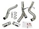AFE ATLAS 4-Inch DPF-Back Dual Exhaust System with Polished Tips; Side Exit (17-19 6.6L Duramax Silverado 3500 HD)