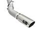 AFE ATLAS 5-Inch DPF-Back Single Exhaust System with Polished Tip; Side Exit (2016 6.6L Duramax Silverado 3500 HD)