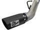AFE Large Bore-HD 4-Inch DPF-Back Dual Exhaust System with Black Tips; Side Exit (17-19 6.6L Duramax Silverado 3500 HD)