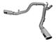 AFE Large Bore-HD 4-Inch DPF-Back Dual Exhaust System with Polished Tips; Side Exit (2016 6.6L Duramax Silverado 3500 HD)