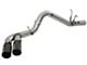 AFE Rebel XD Series 4-Inch DPF-Back Single Exhaust System with Black Tips; Side Exit (17-19 6.6L Duramax Silverado 3500 HD)