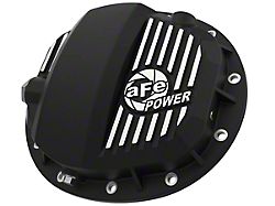 AFE Pro Series Rear Differential Cover with Machined Fins; Black; GMCH 9.5 (19-25 V8 Tahoe)