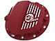 AFE Pro Series Rear Differential Cover with Machined Fins; Red; GMCH 9.5 (19-24 V8 Yukon)