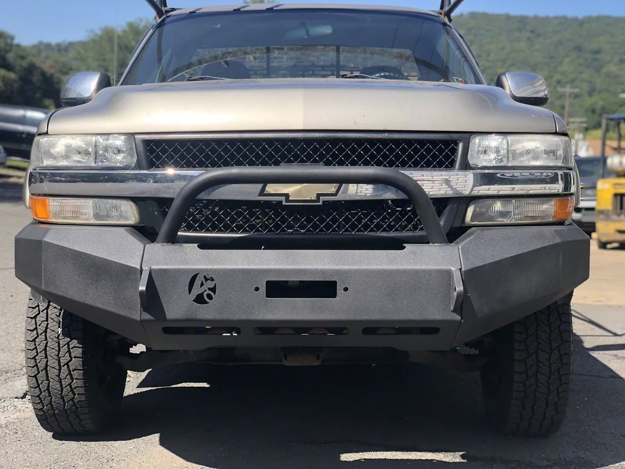 Affordable Offroad Silverado 1500 Modular Winch Front Bumper with ...