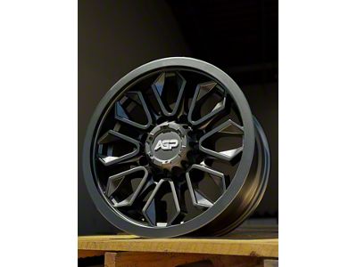 AGP Wheels 304 Matte Black 8-Lug Wheel; 18x9; -12mm Offset (01-06 Sierra 2500 HD)