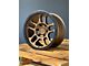 AGP Wheels Trux Bronze with Matte Black Ring 6-Lug Wheel; 17x9; 1mm Offset (04-08 F-150)