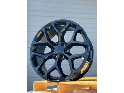 AGP Wheels 101 Gloss Black 6-Lug Wheel; 22x9; 28mm Offset (07-13 Sierra 1500)