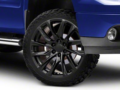 AGP Wheels 106 Gloss Black 6-Lug Wheel; 22x9; 28mm Offset (07-13 Sierra 1500)