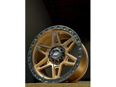 AGP Wheels 307 Bronze with Black Ring 6-Lug Wheel; 17x9; 0mm Offset (07-13 Sierra 1500)