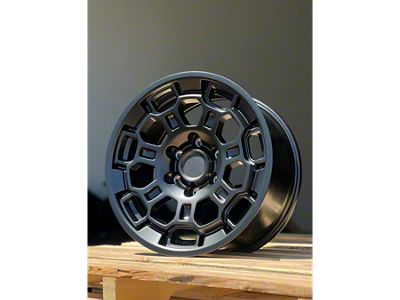AGP Wheels Pro22 Matte Black 6-Lug Wheel; 17x8; 5mm Offset (07-13 Sierra 1500)
