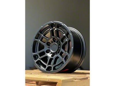 AGP Wheels Pro23 Matte Black 6-Lug Wheel; 17x8; 5mm Offset (07-13 Sierra 1500)