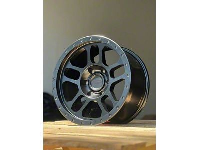 AGP Wheels Trux Matte Black 6-Lug Wheel; 17x9; -12mm Offset (07-13 Sierra 1500)