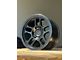 AGP Wheels Trux Matte Black 6-Lug Wheel; 17x9; 1mm Offset (07-13 Sierra 1500)