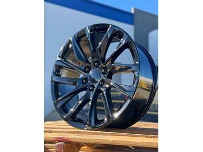 AGP Wheels 106 Gloss Black 6-Lug Wheel; 22x9; 28mm Offset (07-13 Silverado 1500)