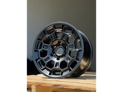 AGP Wheels Pro22 Matte Black 6-Lug Wheel; 17x8; 5mm Offset (14-18 Sierra 1500)