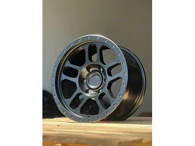 AGP Wheels Trux Matte Black 6-Lug Wheel; 17x9; -12mm Offset (14-18 Silverado 1500)